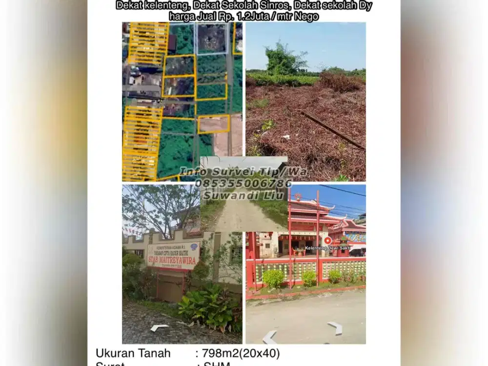 jual tanah jl riau ujung