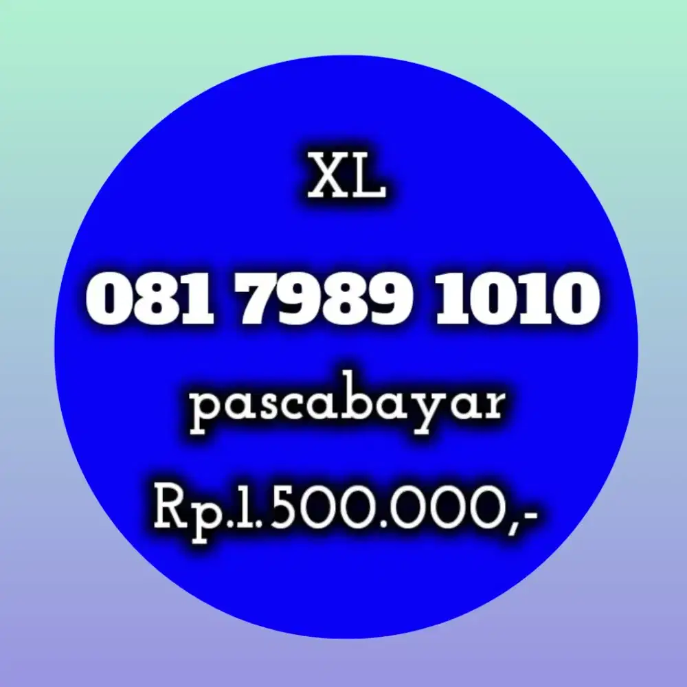 NOMOR CANTIK KOLEKSI XL 7989 1010