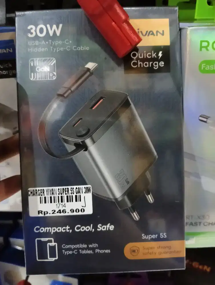 CHARGER VIVAN SUPER 6S GAN 30W | ATLANTIS DAHSYAT