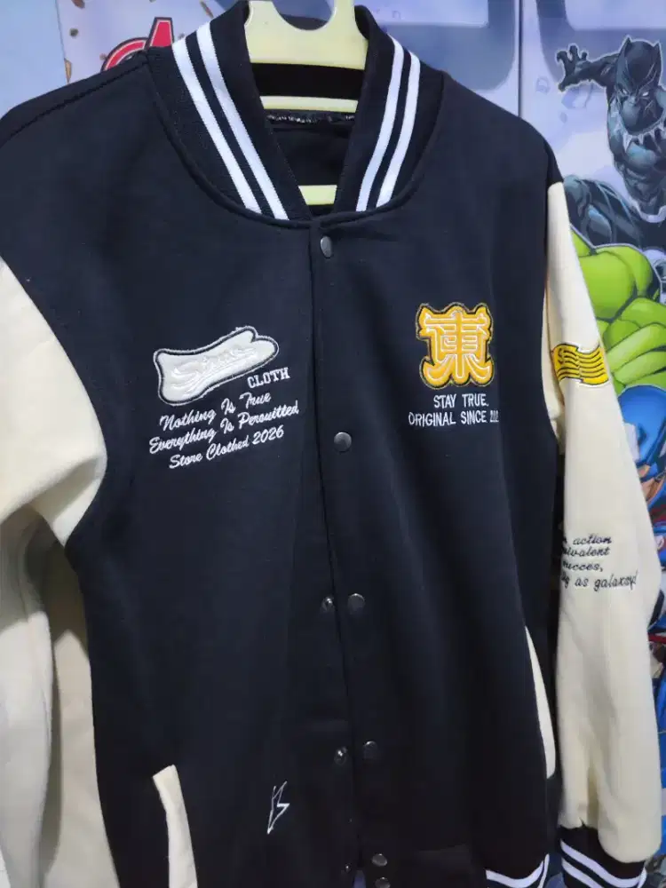 Jaket baseball ori baru