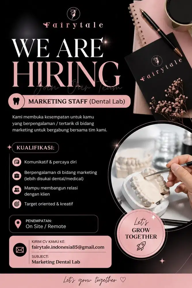 LOWONGAN KERJA MARKETING