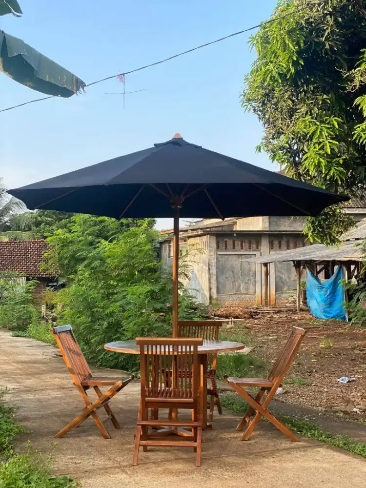 Meja payung outdoor