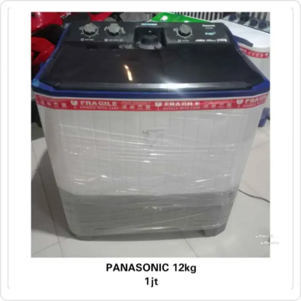 Mesin cuci 2 tabung Jumbo 12kg Panasonic