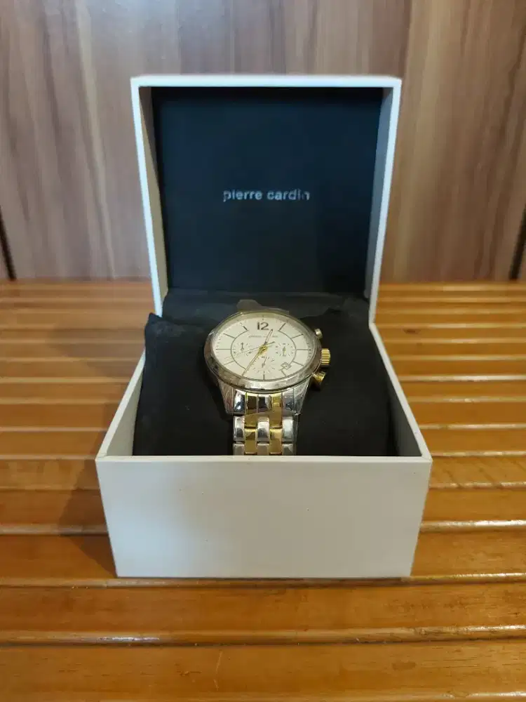 Jam Tangan Pria PIERRE CARDIN. Troca Chrono Silver MB.  BNIB