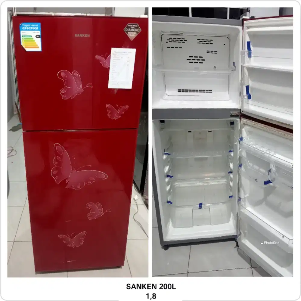 Kulkas 2 pintu sanken 200L