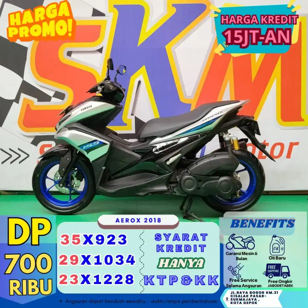 GARANSI MESIN 3 BULAN YAMAHA AEROX 2018 CASH/CREDIT