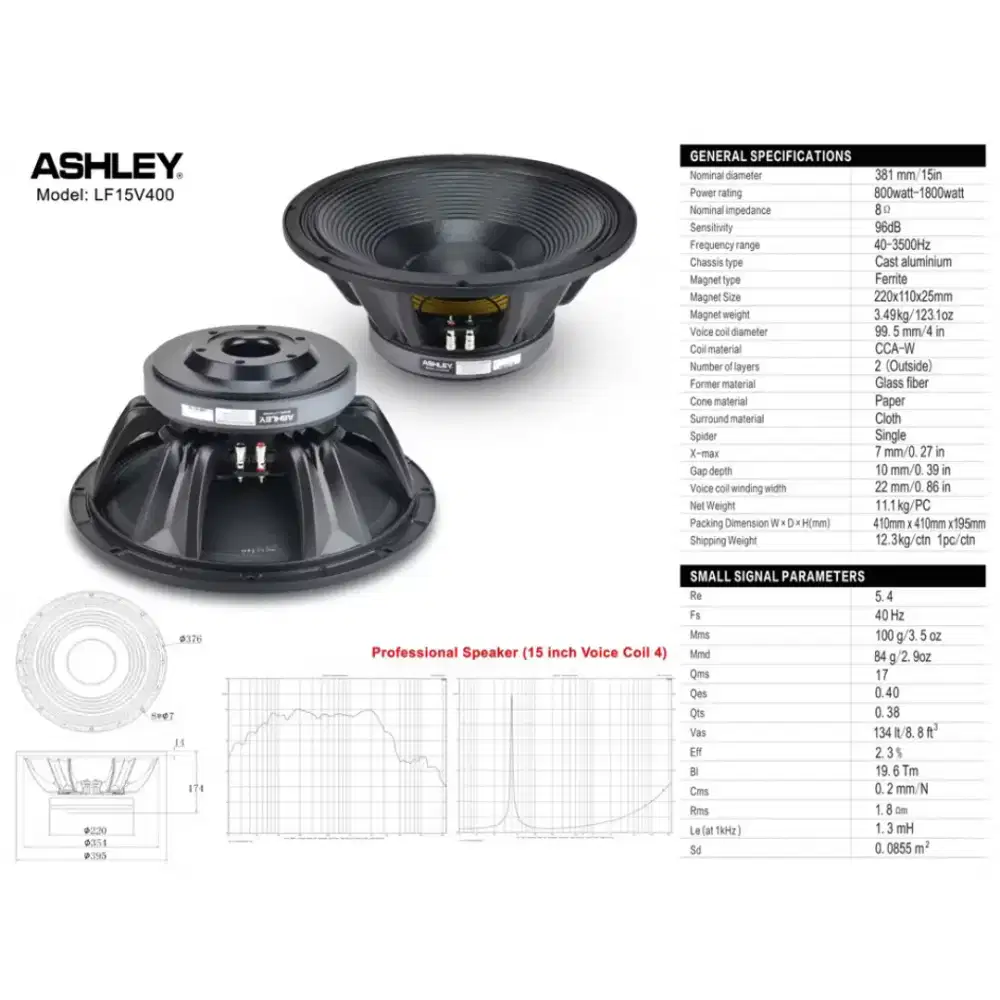 ASHLEY LF15V400 15inc Buat LOW