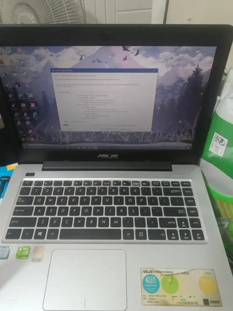 Laptop Asus DDR 4 i7 gen 7 minus