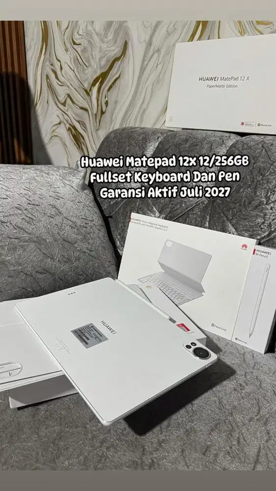 Huawei Matepad 12 X Free Keyboard Pencil Garansi Resmi Aktif Juli 2027