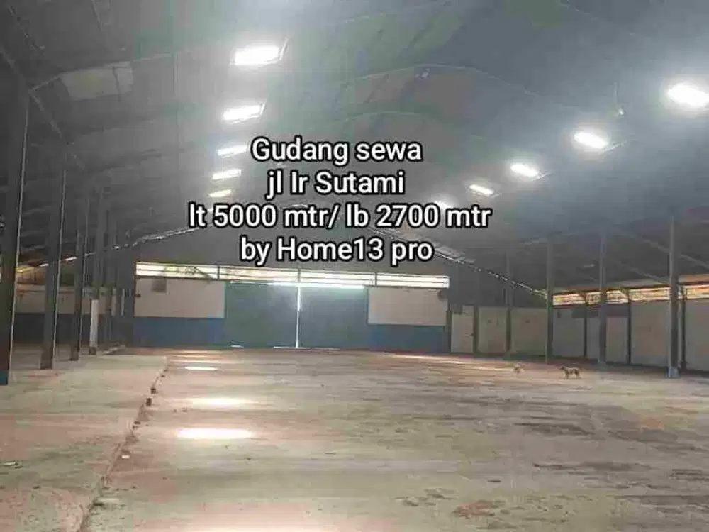 Gudang Sewa Makassar jl Ir Sutami 5000 mtr