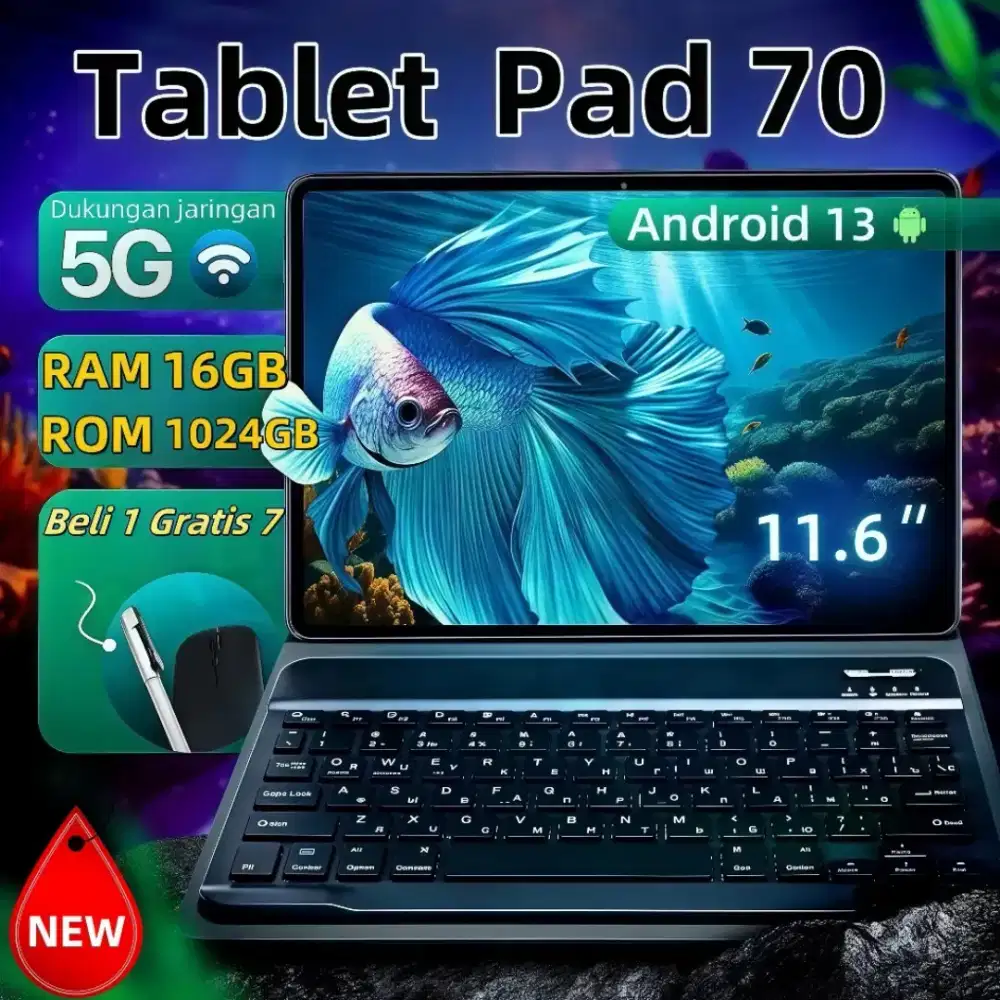 [Bisa COD]Tablet PC Baru PAD 70 Samsung pad 70.