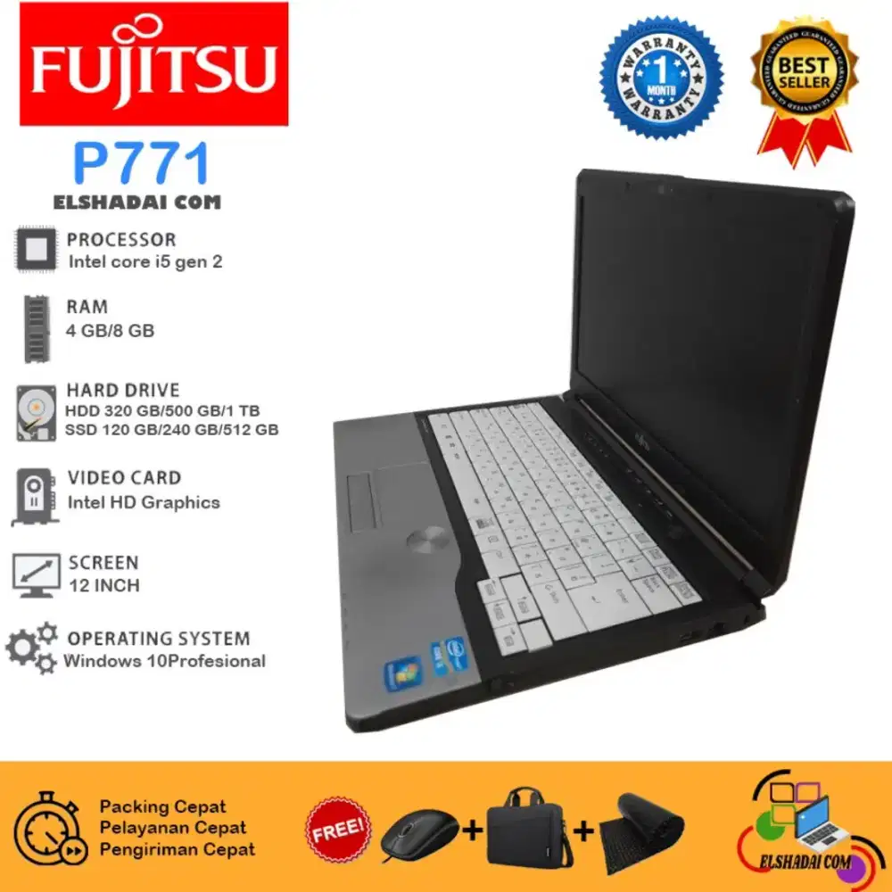 Fujitsu p771 core i5  ram 4gb/hdd 320gb