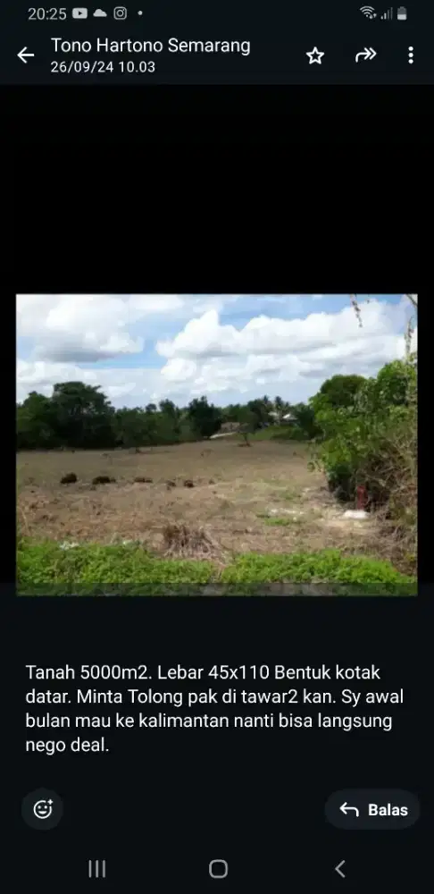 Dijual tanah kaplingan