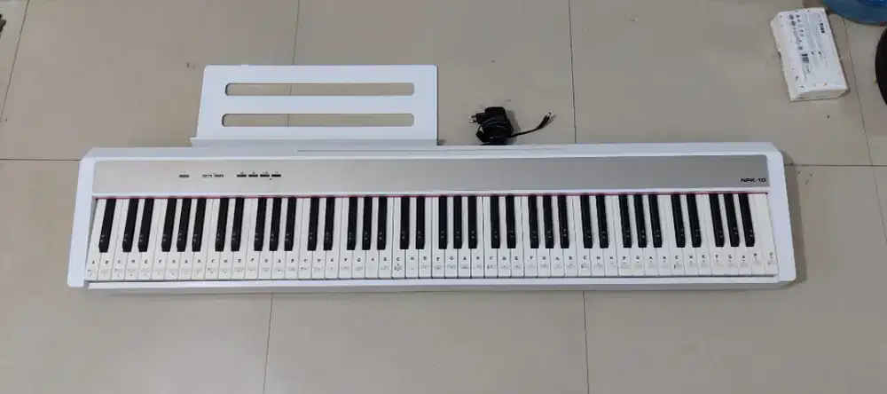 Piano Digital Nux NPK-10 Putih Bagus Normal