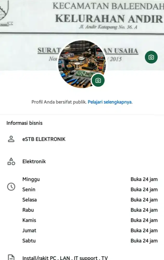 Servis elektronik dan komputer