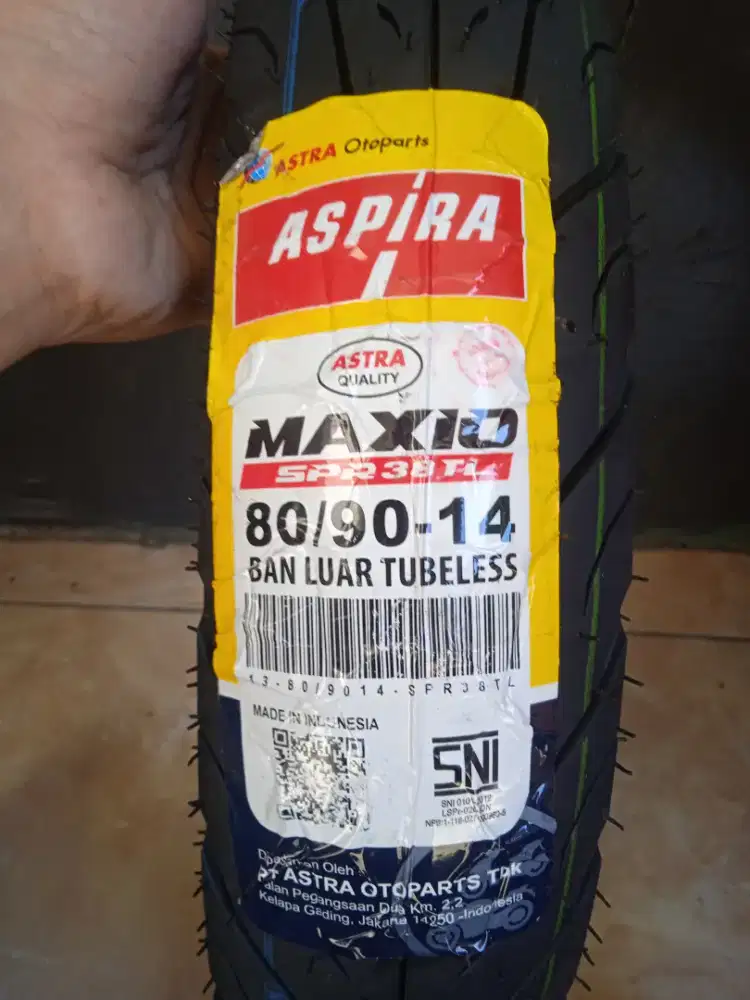 Ban tubles aspira 80/90-14 baru poris cipondoh