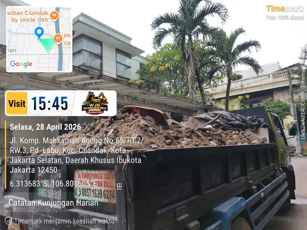 Jasa buang puing dan buang sampah