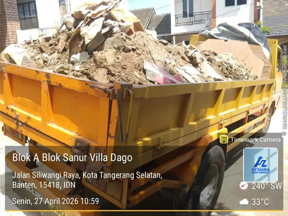 Jasa buang puing dan sampah