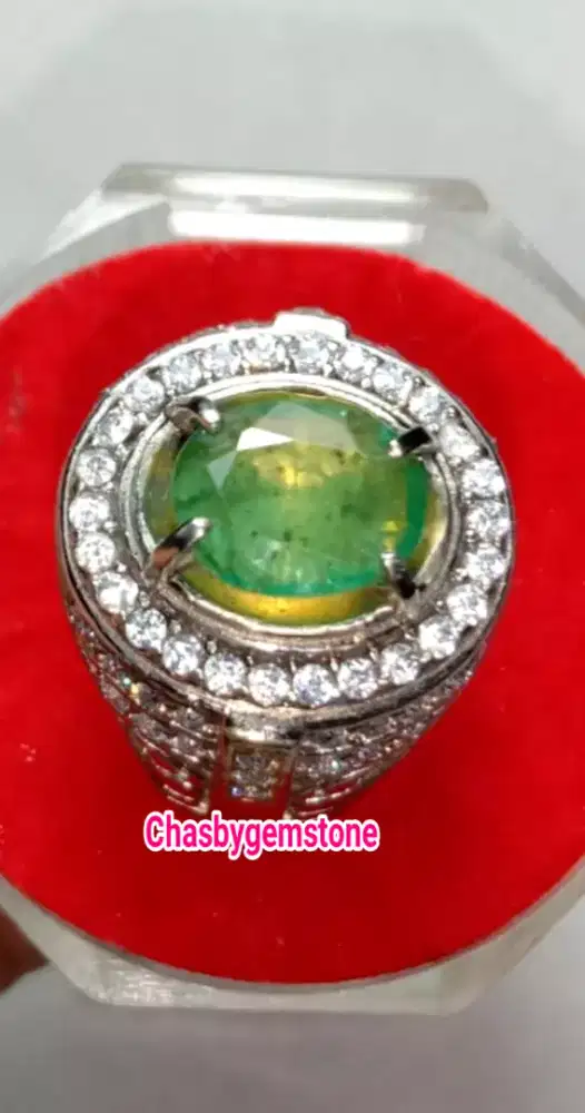 Natural Batu zamrud Colombia-Batu permata zamrud colombia top luster