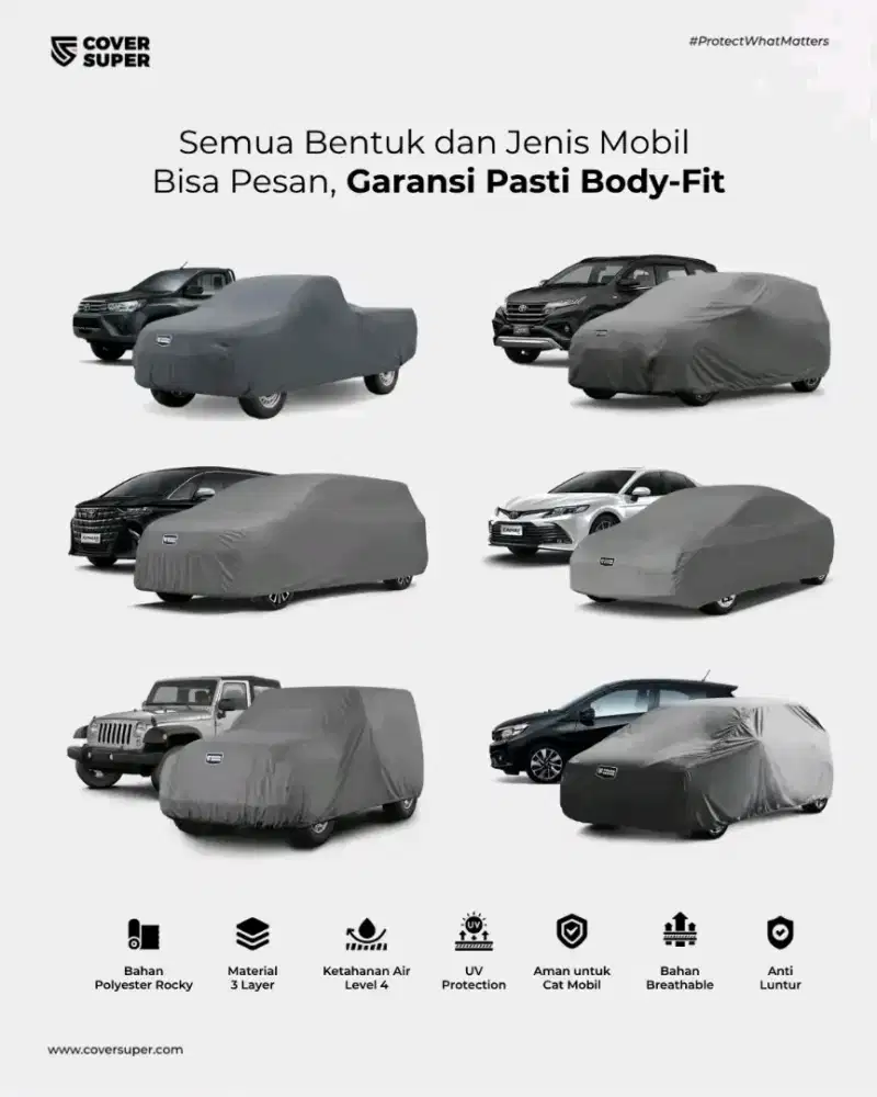 Agen Cover super mobil manual matic listrik