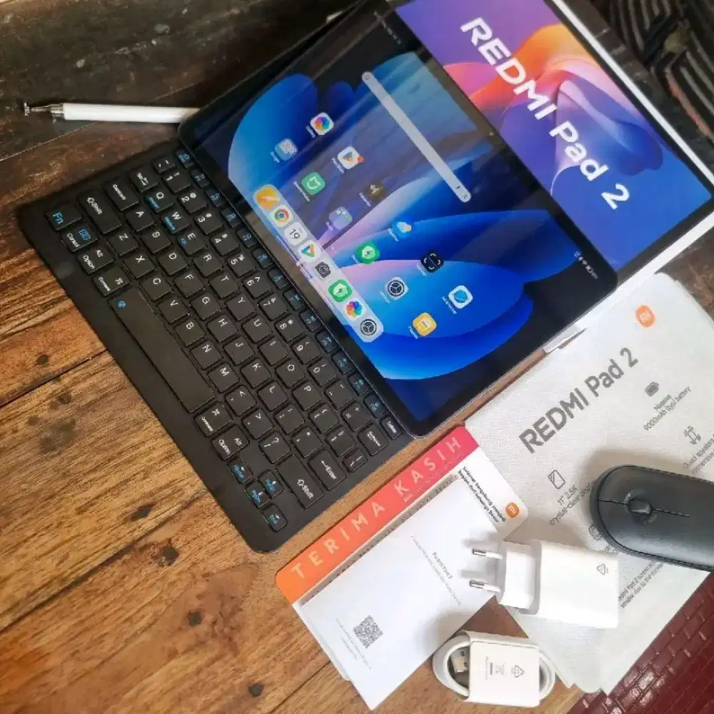 Xiaomi Redmi Pad 2 + Kybooard-Stylus 8/128 Garansi Panjang Warna Green