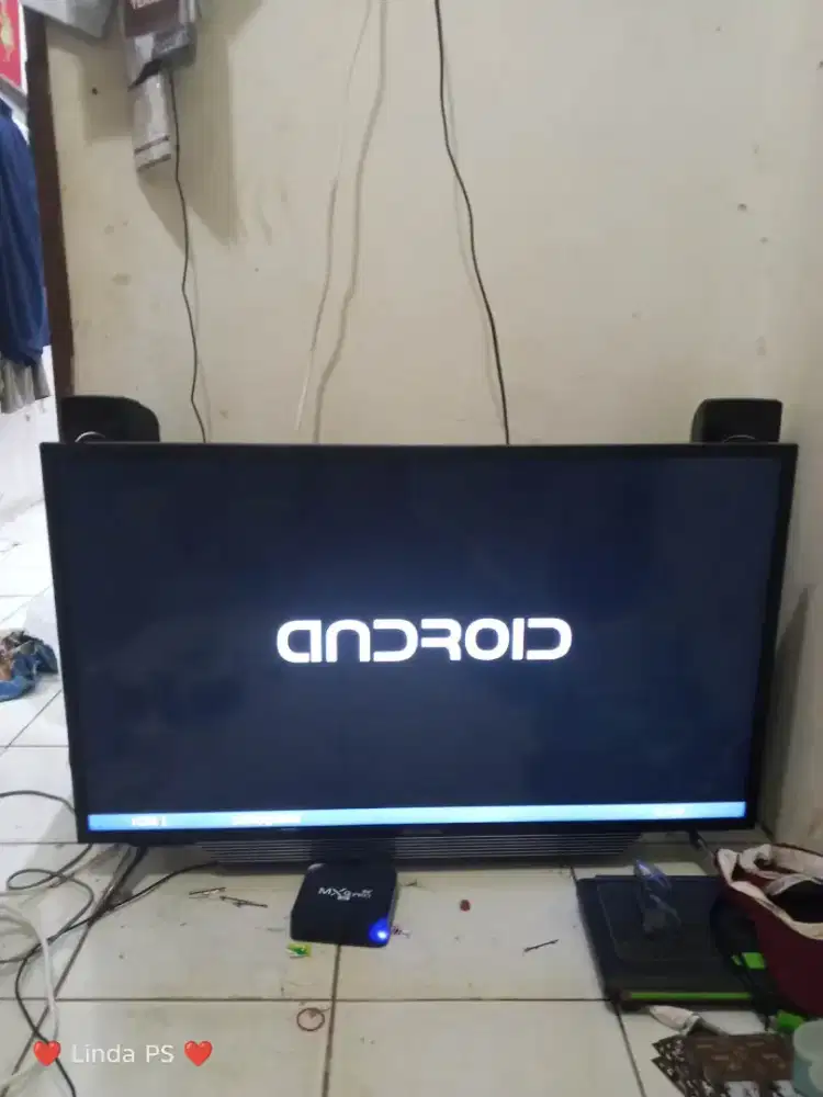 BU Led tv polytron 40 speaker tower digital & sudah android tv