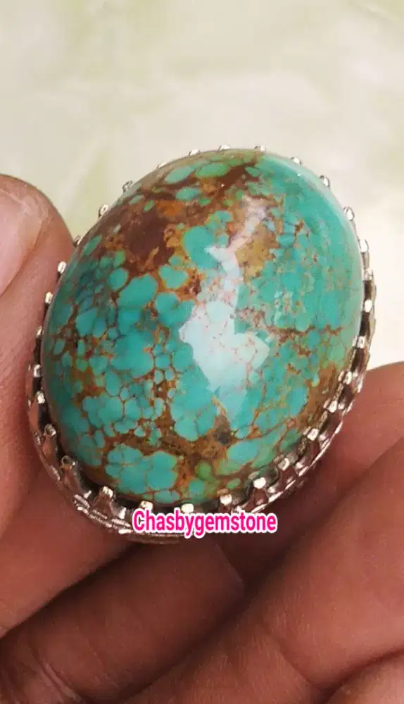 Batu Pirus Persia serat jala urat emas-Batu Pirus Persia serat jala HQ