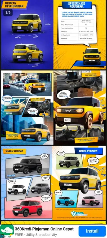 NEW VINFAST VF3 ALL COLOUR 2025