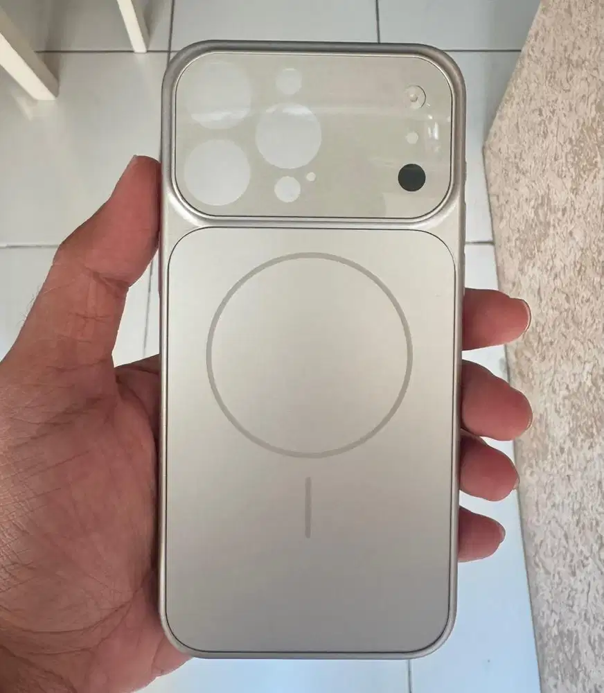 Case iPhone 15 Pro Max Like 17 Pro Max Titanium