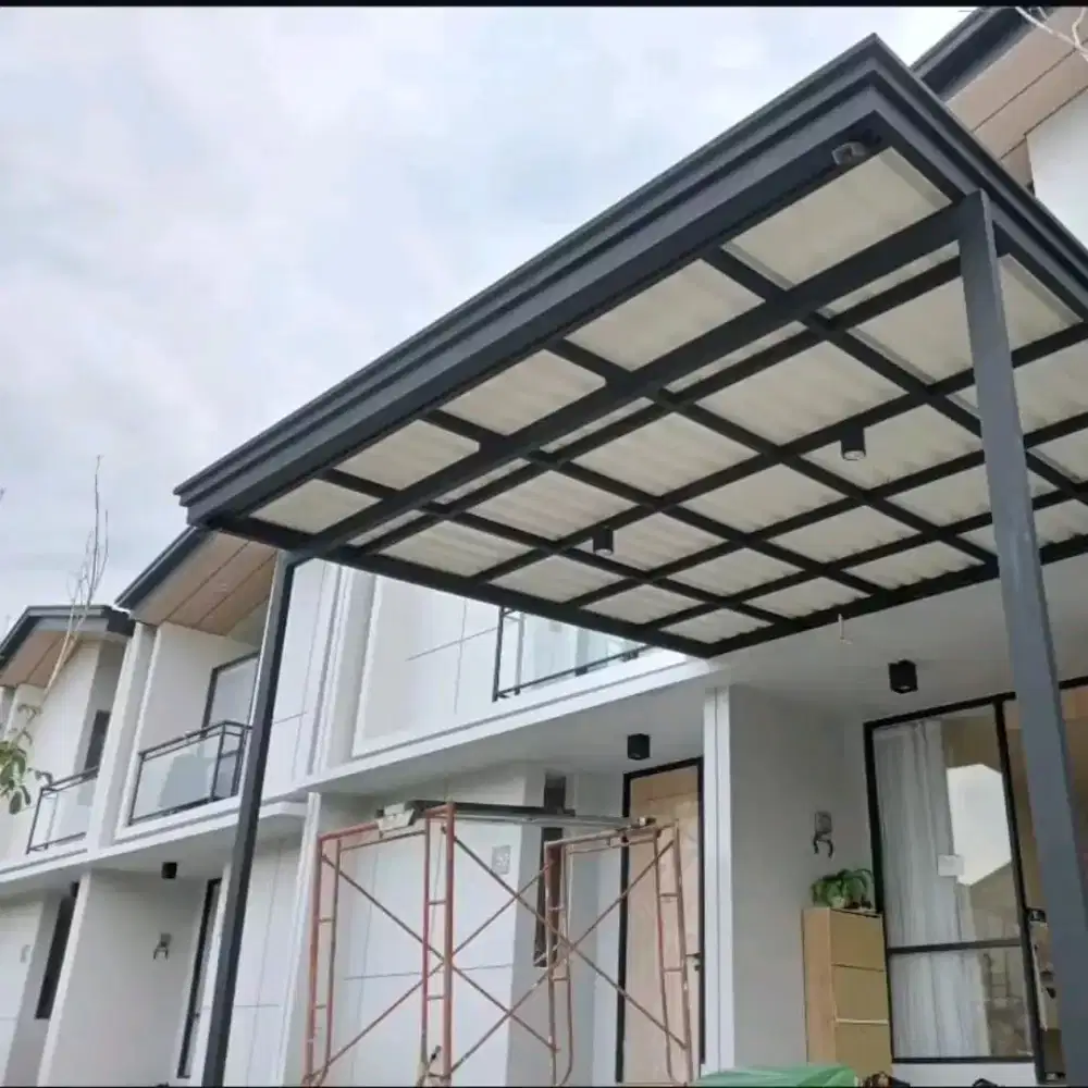 Kanopi besi hollow tiang 50x10
