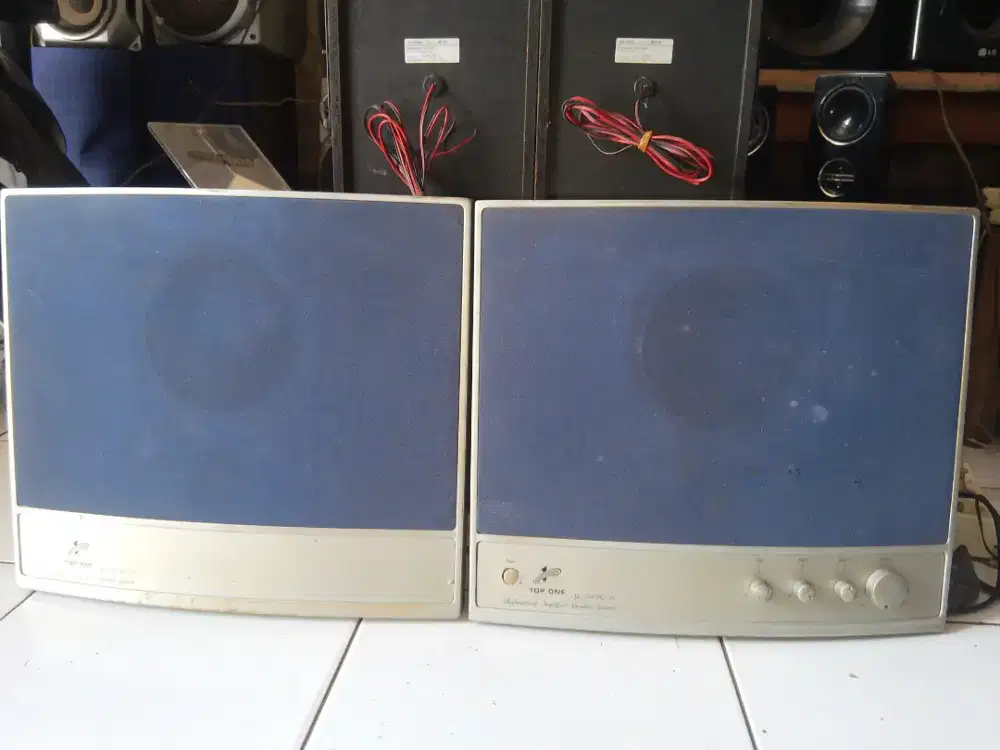 Top One Amplified Speaker System, super slim, full ori, utuh