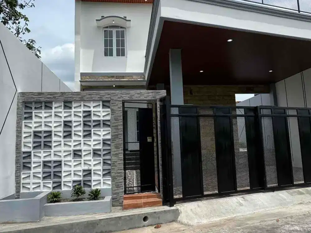 Rumah Mewah View Sawah di Jalan Kaliurang Km 9 dekat Pasar Gentan, UGM dan Green Hills