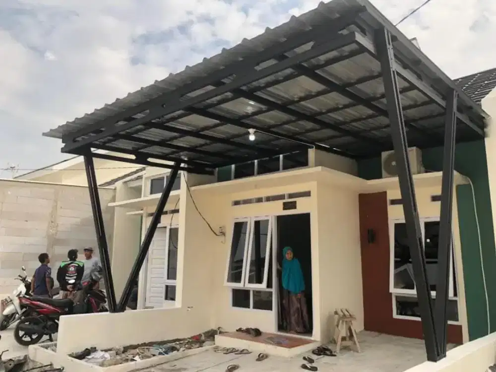 Pemasangan kanopi baja ringan