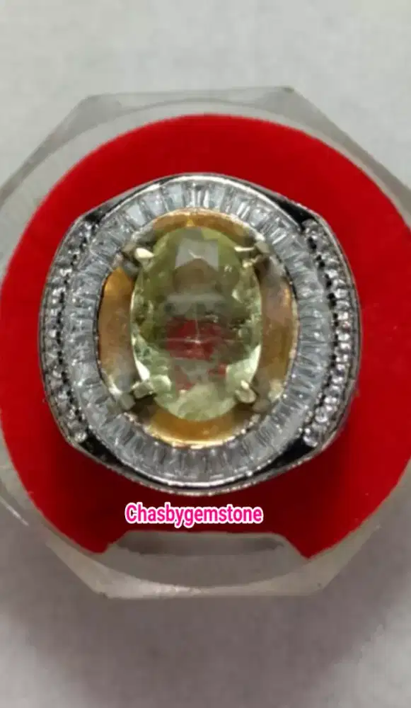 Natural Batu Heliodor Beryl luster jos-Batu Heliodor Beryl Top Luster