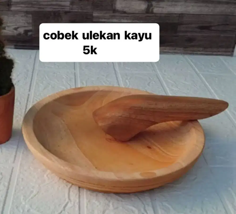 Cobek ulekan kayu 5k