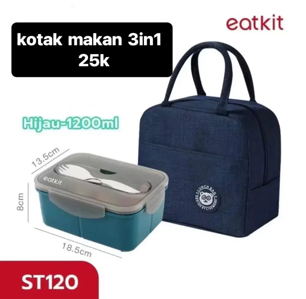 Kotak makan 3in1