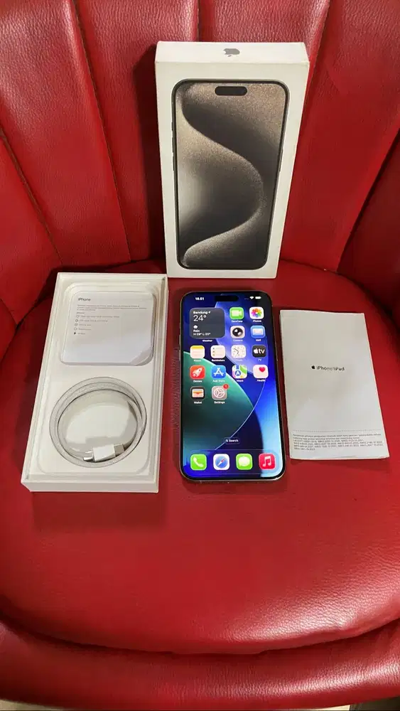iPhone 15 Pro Max 256gb Natural Titanium iBox Fullset Original