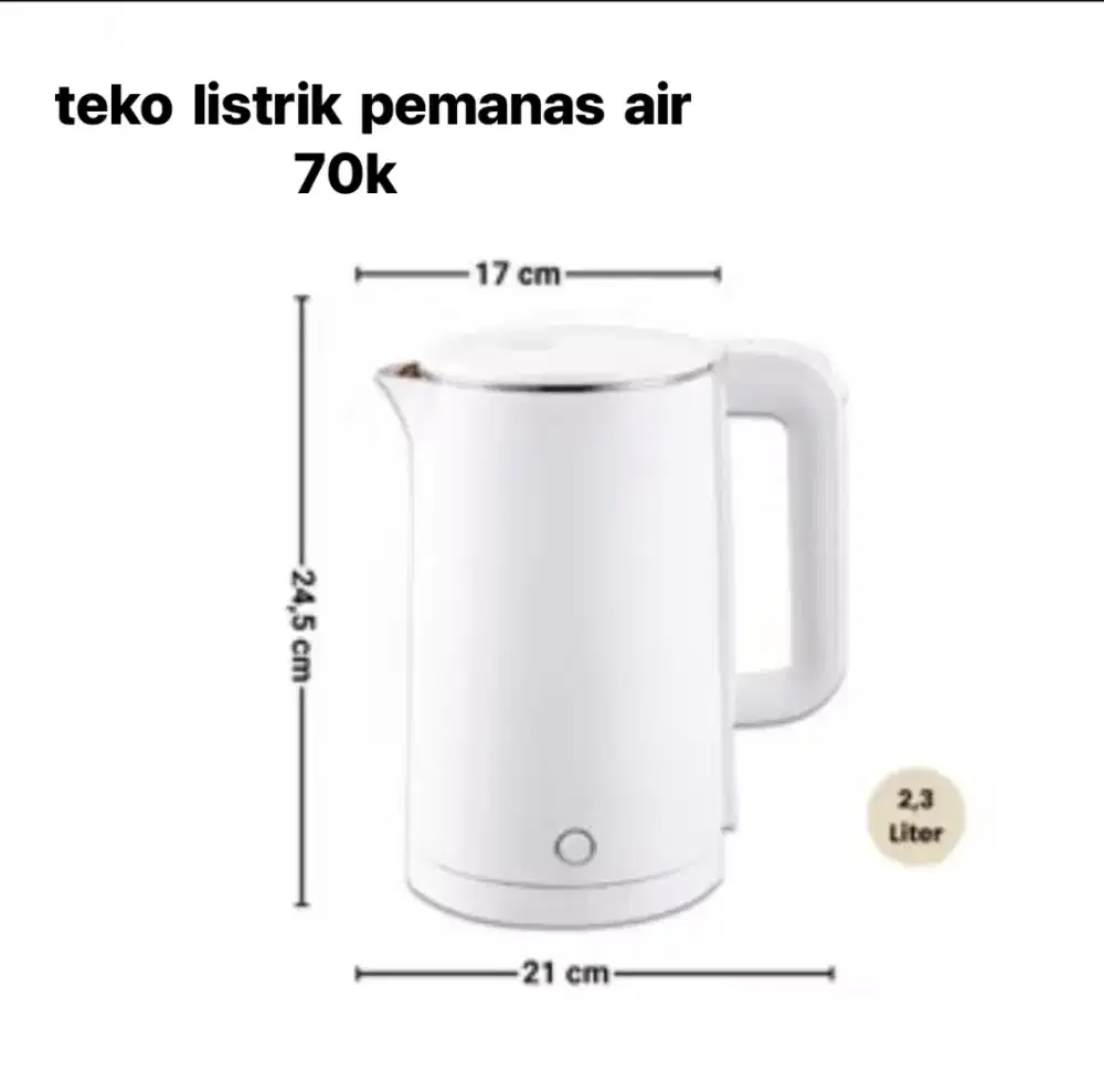 Teko listrik pemanas air