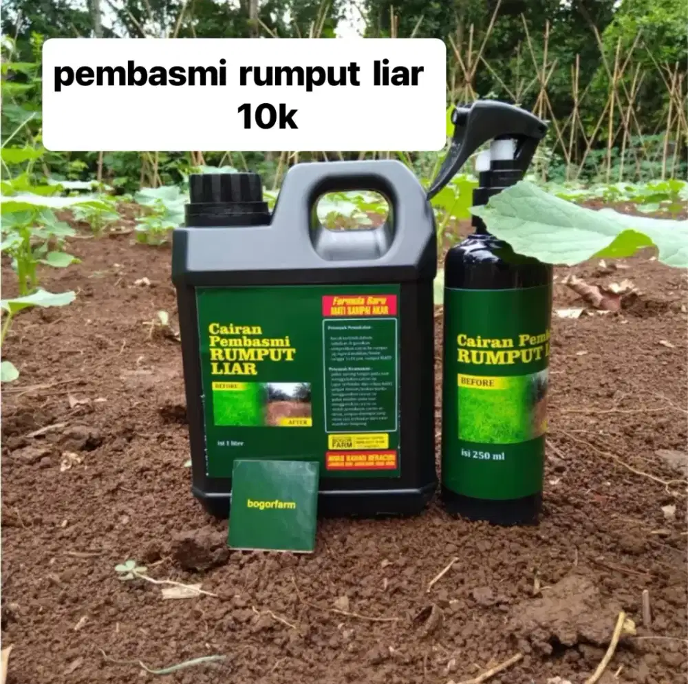 Pembasmi rumput liar masih baru banget