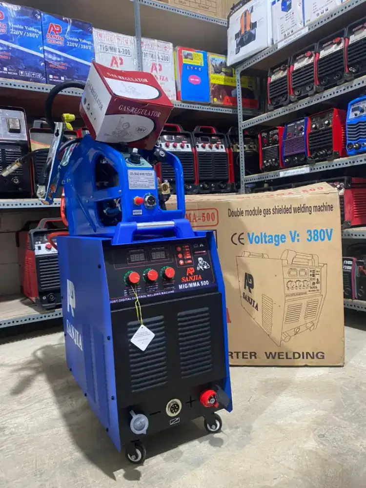 MESIN LAS MIG CO² 500A AP SANJIA MESIN LAS CO² MIG IGBT DC INVERTER
