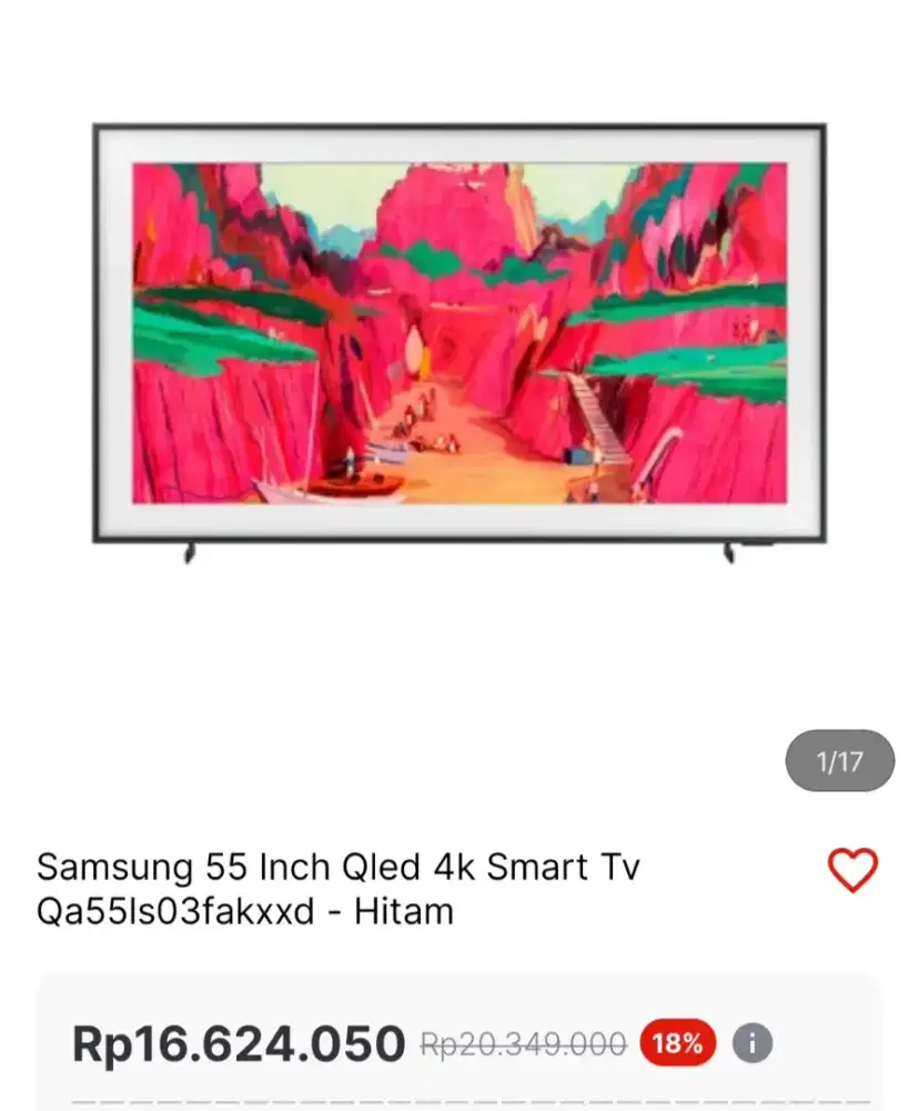 Samsung the frame 55inch stok terbatas