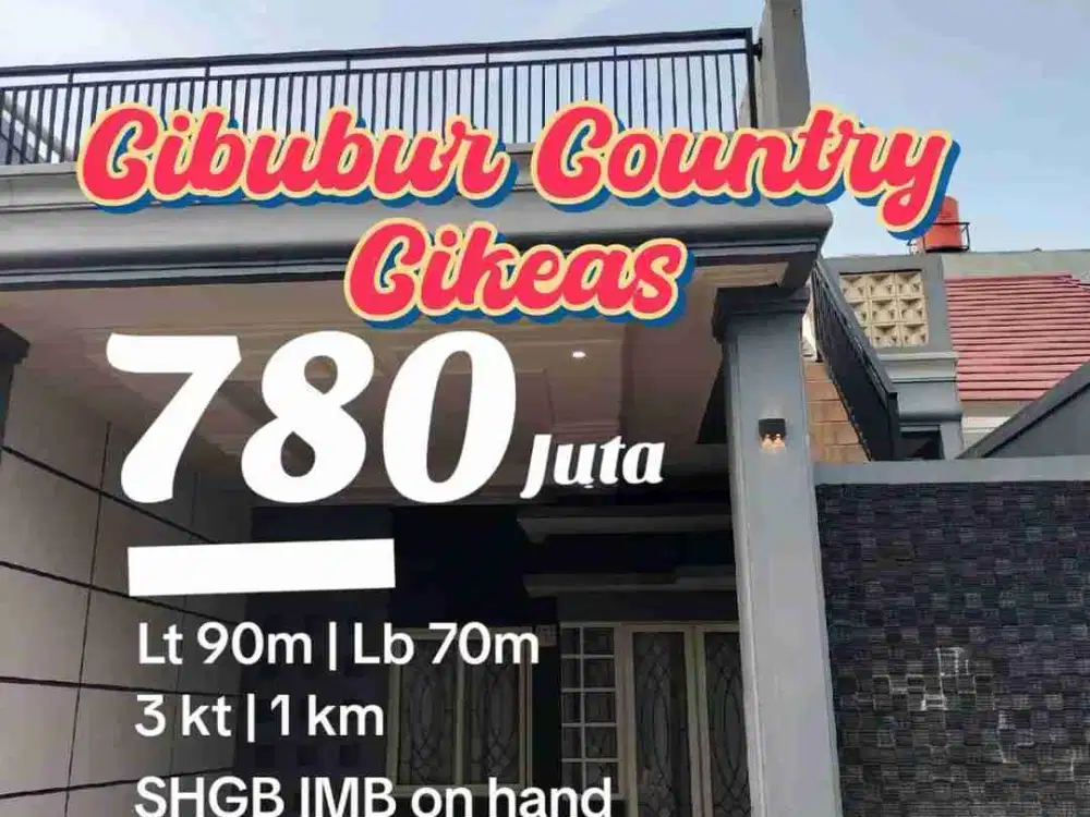 Dijual Rumah Cluster Di Cibubur Country Sudah Renovasi