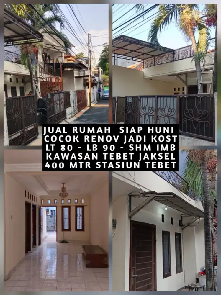 JUAL CEPAT RUMAH SIAP HUNI HANYA 400 METER KE STASIUN TEBET JAKSEL