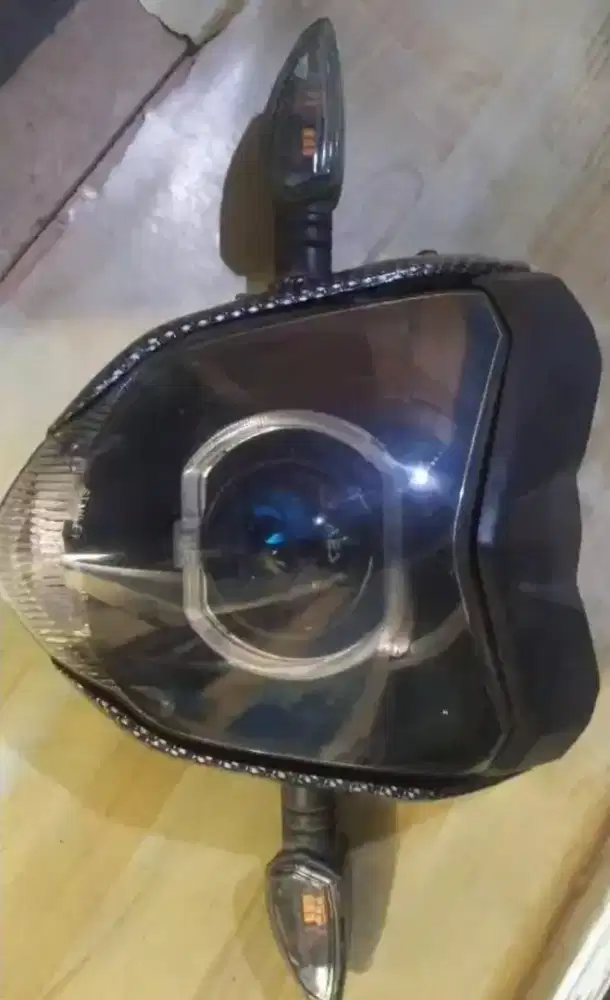 Headlamp set byson + kupingan karbon || BISA NEGO