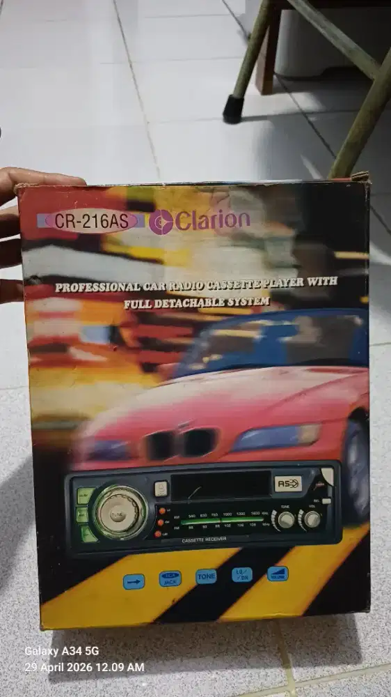 Tape radio clarion cr-216AS