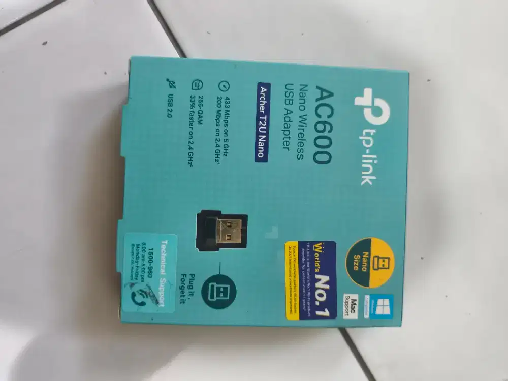 Wifi Adapter Tp Link Arcger T2U nano AC6000 dual band baru, 100k net.