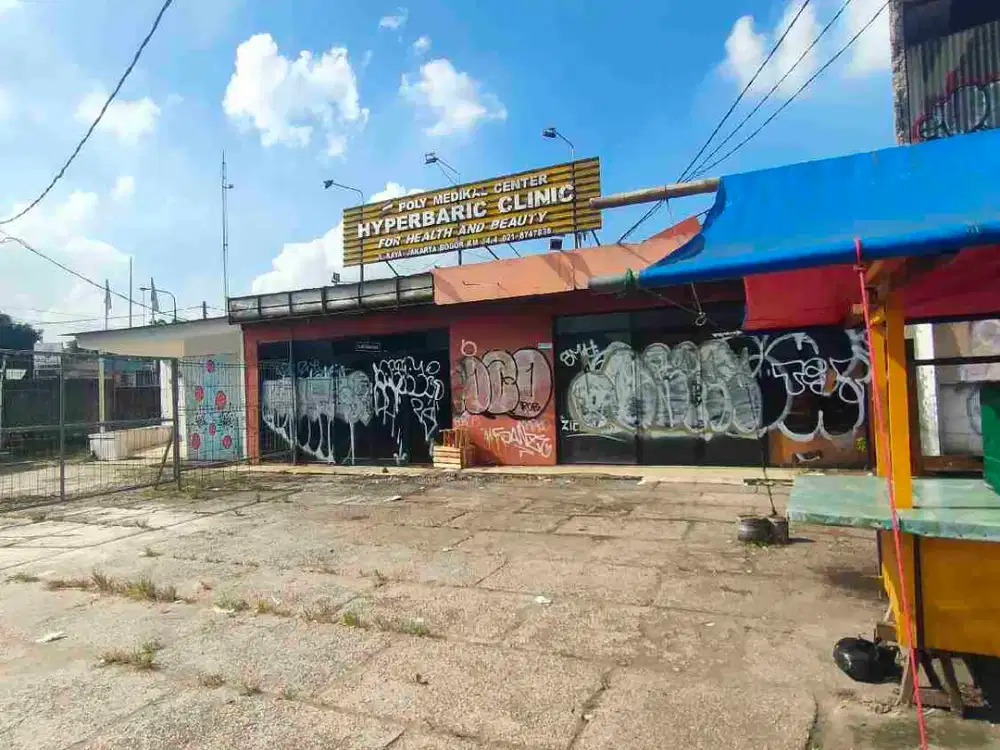 Tanah & Bangunan  Strategis Jl. Raya Bogor Dekat Tol Cijago