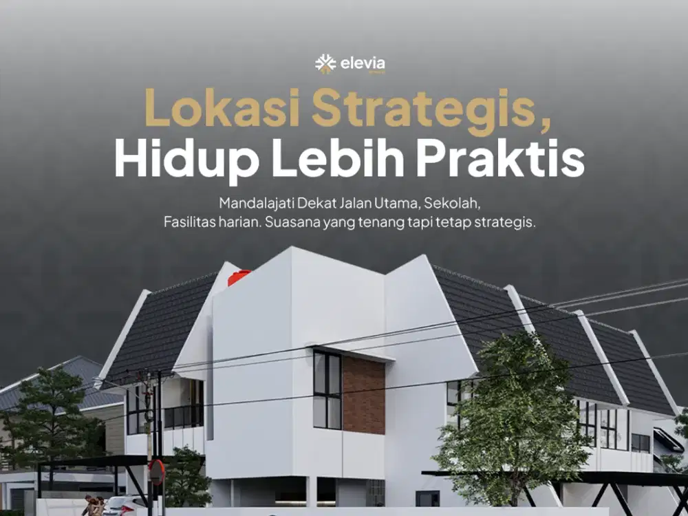 Dijual Rumah Modern Cluster Elevia Homes Hanya 4 Unit Kota Bandung – 3 Kamar Tidur