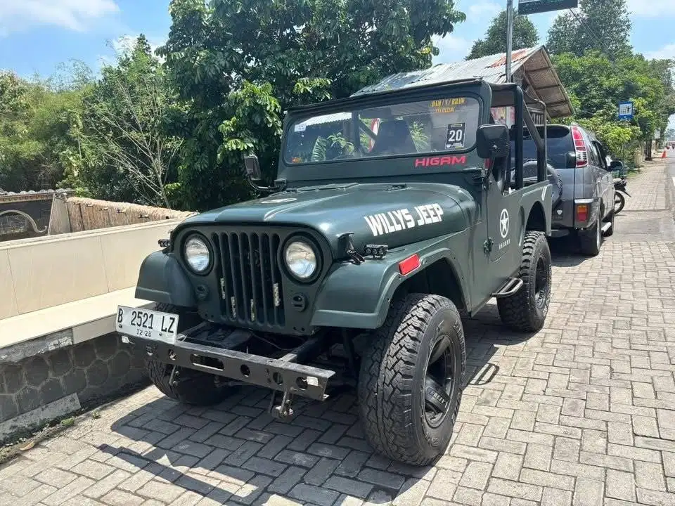 Jeep Willys 1958 plat B Mujiono mobil bekas sekoto kediri