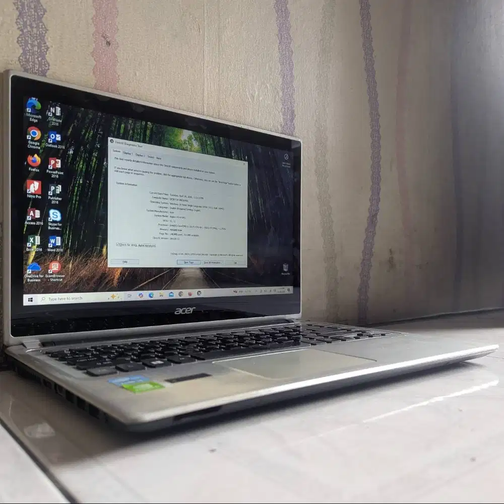 Laptop Acer Aspire v5-471 Series Ram 4gb